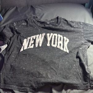 Black 'New York' Graphic T-Shirt